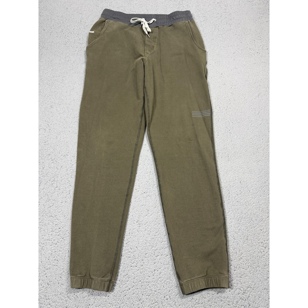 Vuori Balboa Joggers Pants Mens L Green Sweatpants Elastic Cuff Athletic V406